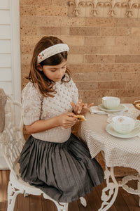 Ivory Cherry Crochet Headband