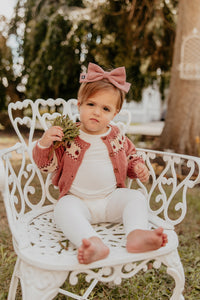 Red Gingham Printed Dolly Bow