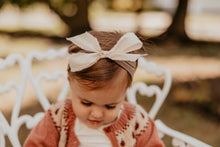 Mocha Suede Band with Silk Bow