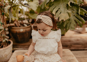 Heather Embroidered Turban