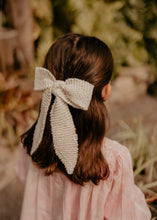 Ivory Crochet Knit Sailor Bow