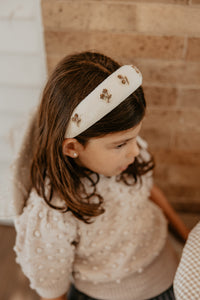 Velvet Embroidered Headband