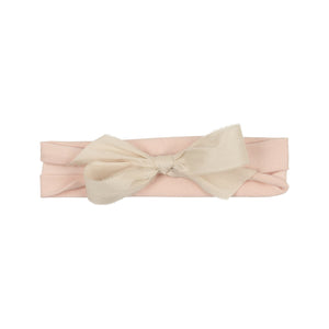 Pink Suede Band with Silk Bow