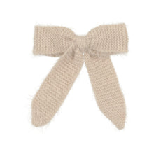 Oatmeal Extra Large Mohair Bow