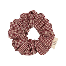 Red Gingham Printed Scrunchie