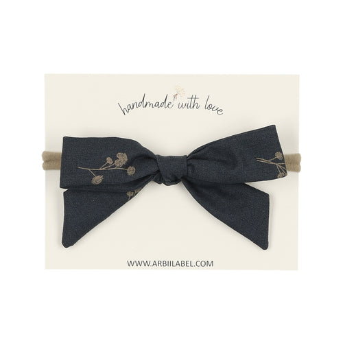 Navy Print Baby Band