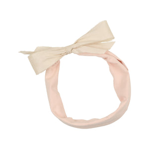 Pink Suede Band with Silk Bow