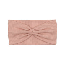 Pink Ribbed Shirred Turban