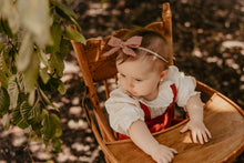 Red Gingham Printed Baby Band