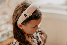 Pink Suede Headband with Lace Detail