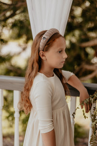 Taupe Ribbed Headband