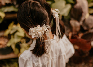 Vanilla Dried Floral Clip