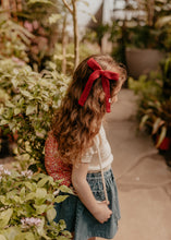 Red Crochet Knit Bow