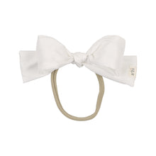 White Silk Party Bow