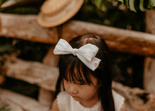 White Silk Party Bow