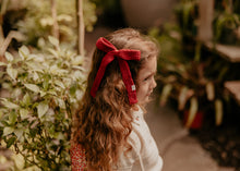 Red Crochet Knit Bow