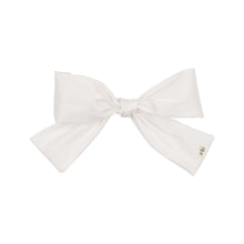 White Silk Big Bow Clip