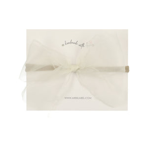 White Sheer Organza Baby Band